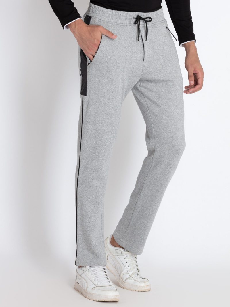Mens Solid Regular Fit Track Pants