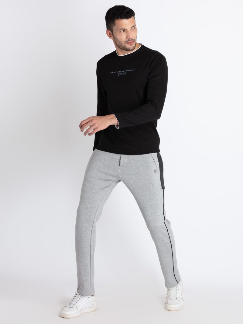 Mens Solid Regular Fit Track Pants
