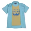 Gini & Jony Boys Blue Solid Cotton Shirt Half Sleeves