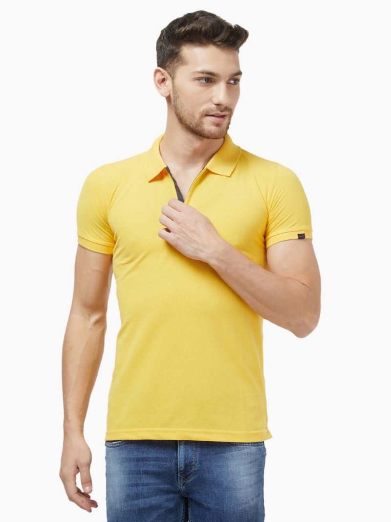 Status Quo Mens Solid Slim Fit Polo T-Shirt