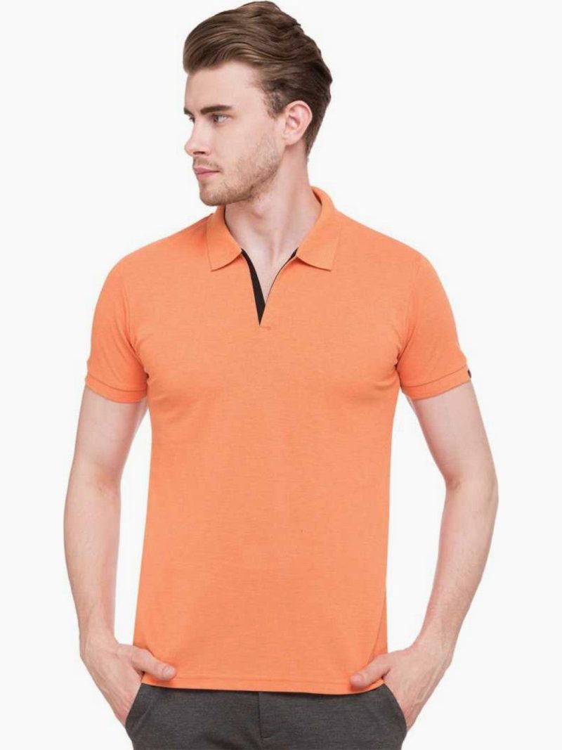 Status Quo Mens Solid Slim Fit Polo T-Shirt