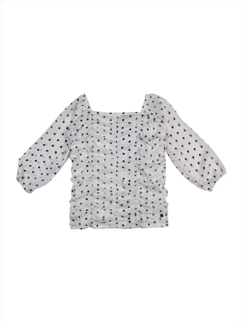 Baby Girls Casual Polyester Blend Blouson Top