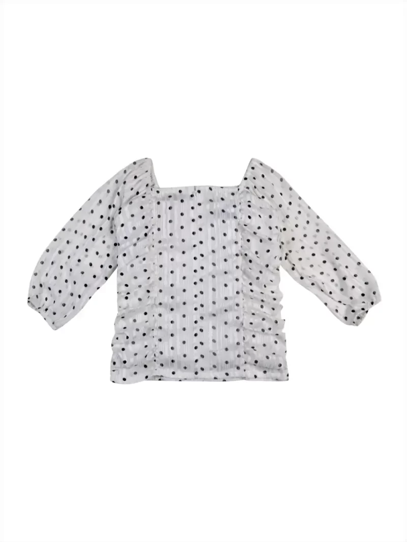 Baby Girls Casual Polyester Blend Blouson Top