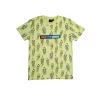 Gini And Jony Boys Yellow All Over Print Cotton T-Shirt Half Sleeves