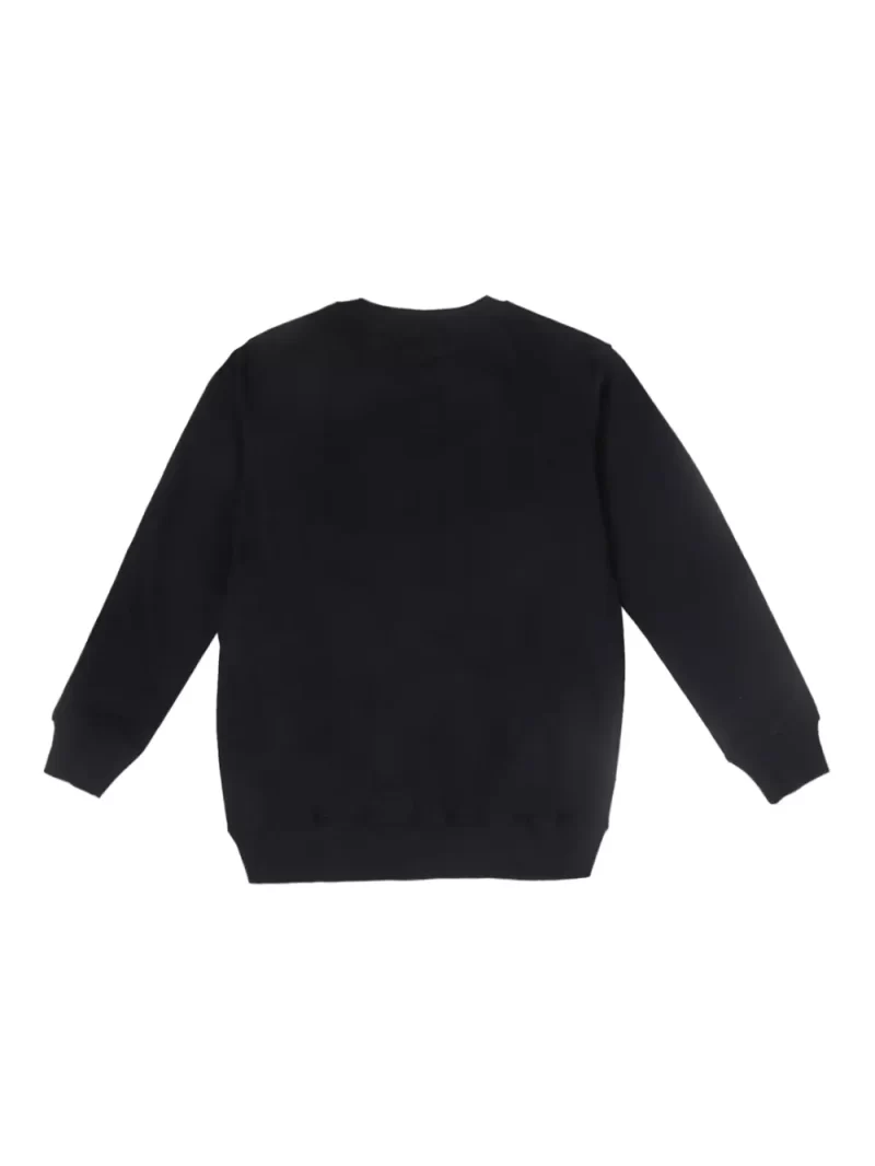 Gini & Jony Boys Black Graphic Cotton Sweat Shirt Full Sleeves