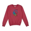Gini And Jony Girls Red Printed Cotton Sweat Shirt Full Sleeves 9-12 Months