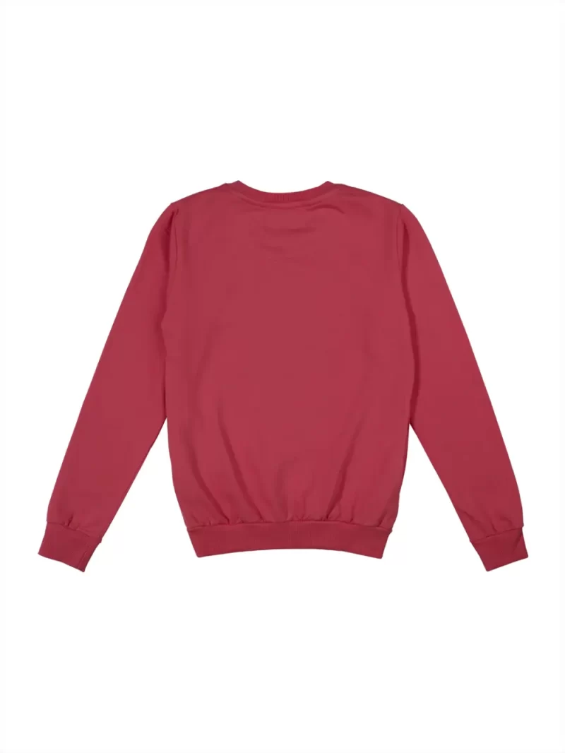 Gini And Jony Girls Red Printed Cotton Sweat Shirt Full Sleeves 9-12 Months