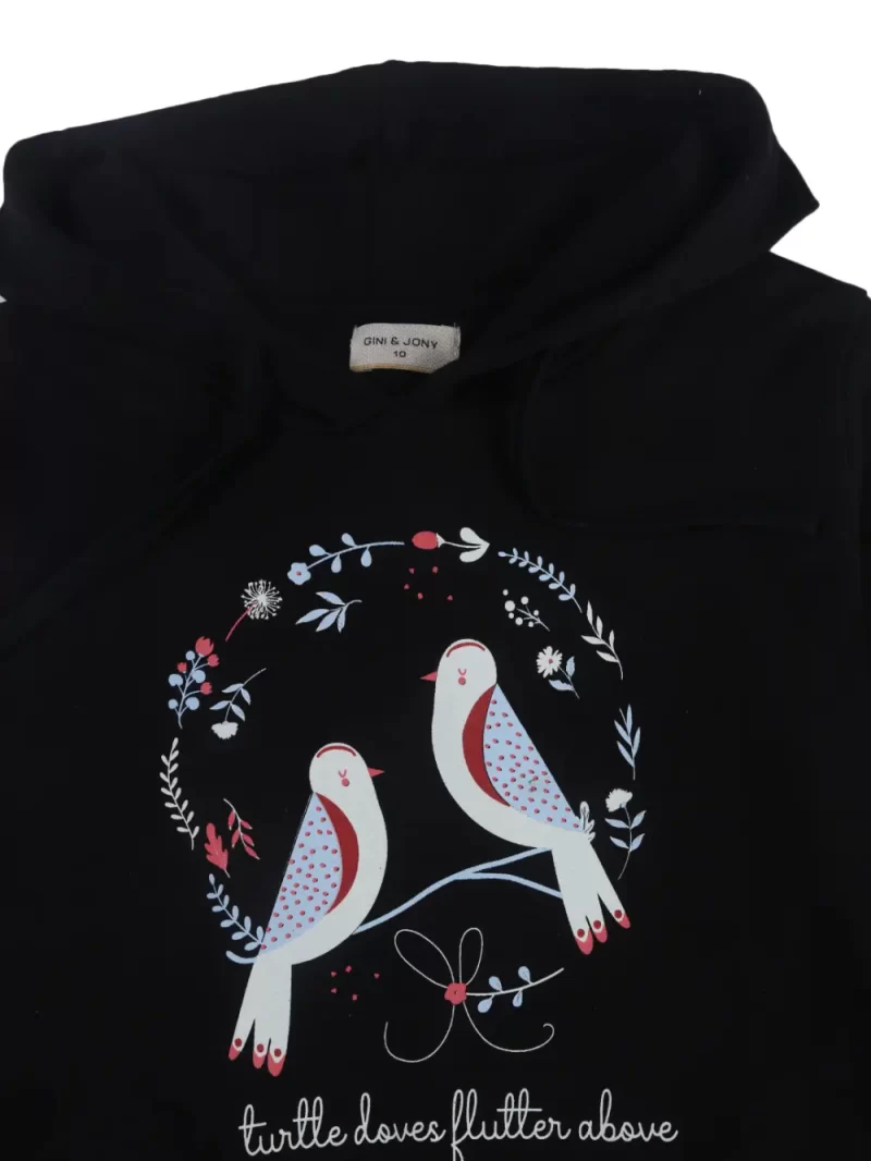 Gini And Jony Boys Navy Blue Floral Print Cotton Shirt Full Sleeves 13-14Y