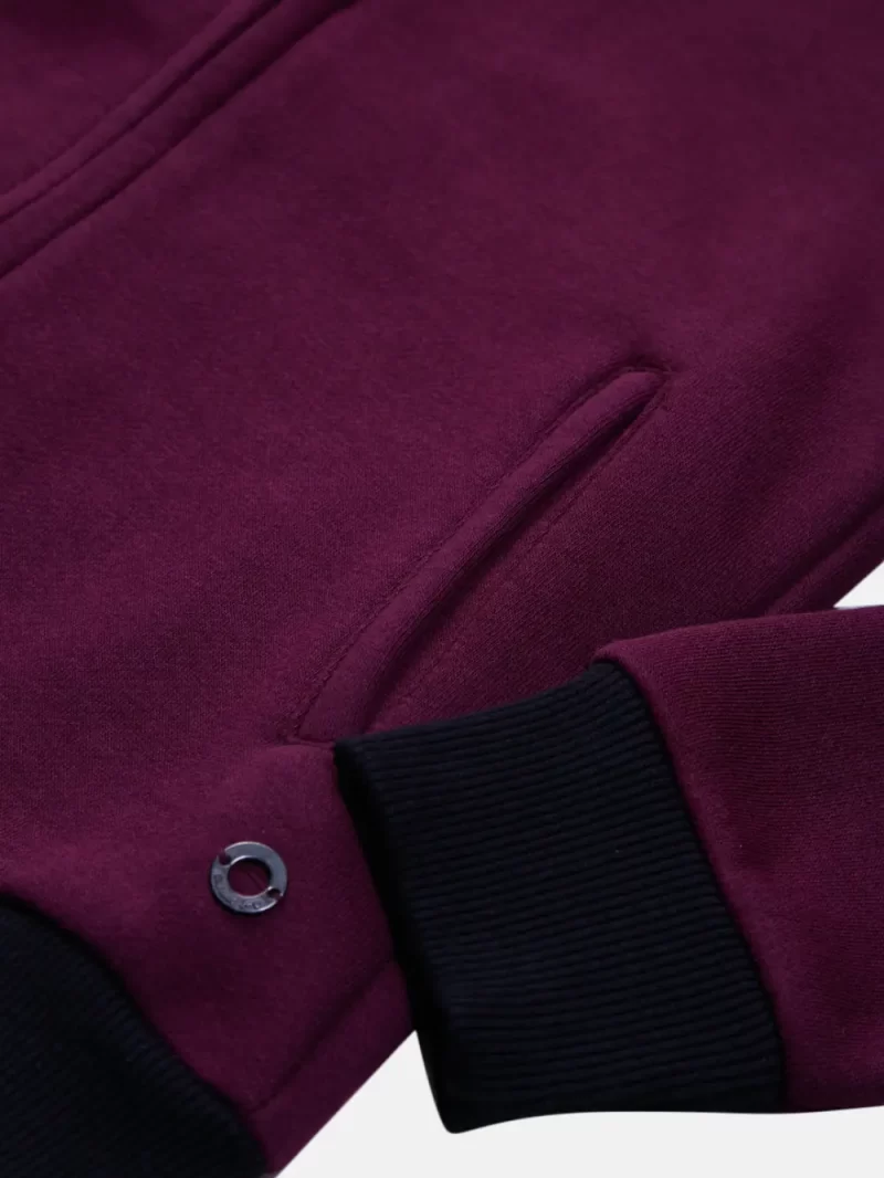 Gini And Jony Girls Burgundy Embroidery Cotton Knits Jacket Full Sleeves 9-10 Years