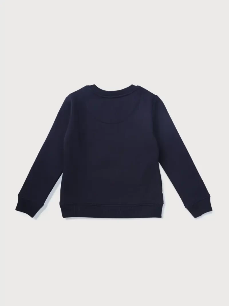 Gini & Jony Girls Blue Printed Knits Full Sleeves Sweat Shirt