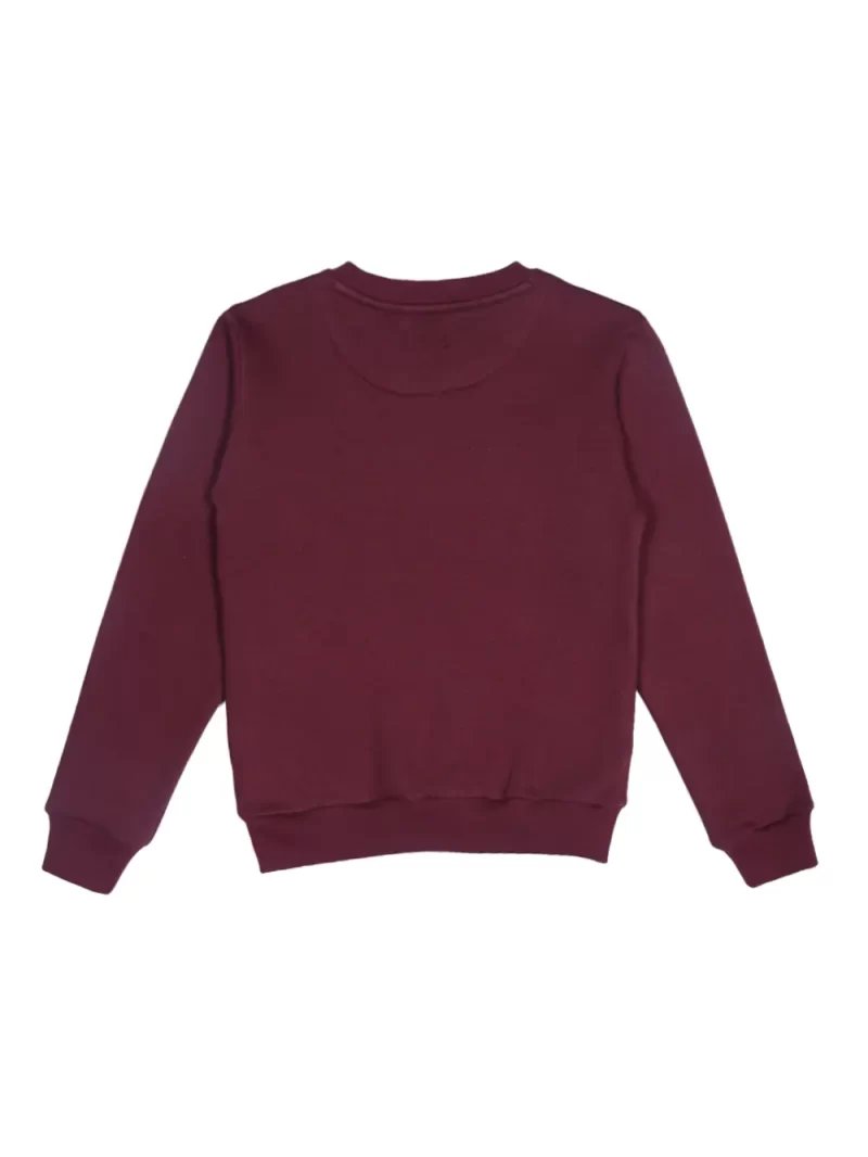 Gini & Jony Girls' Maroon Sweat Shirt