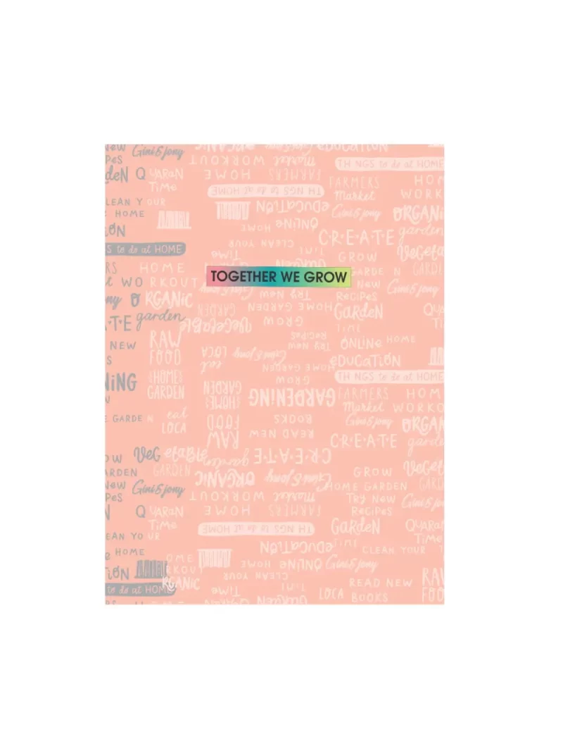 Gini And Jony Boys Peach Typographic Print Cotton T-Shirt Half Sleeves