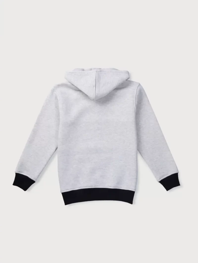 Gini And Jony Boys Grey Color Block Cotton Sweat Shirt Full Sleeves