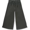 Gini & Jony Girls Blue Solid Denim Elasticated Culottes