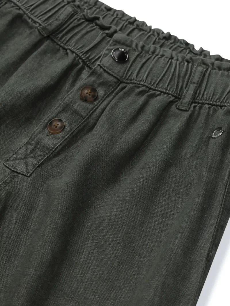 Gini & Jony Girls Blue Solid Denim Elasticated Culottes