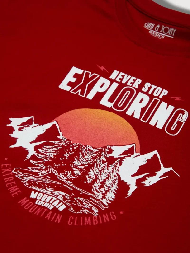 Gini & Jony
Boys Printed Cotton Blend Regular T Shirt