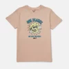 Gini And Jony Boys Peach Graphic Print Cotton T-Shirt Half Sleeves