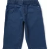 Gini And Jony Girls Blue Solid Denim Pedal Pusher Fixed Waist