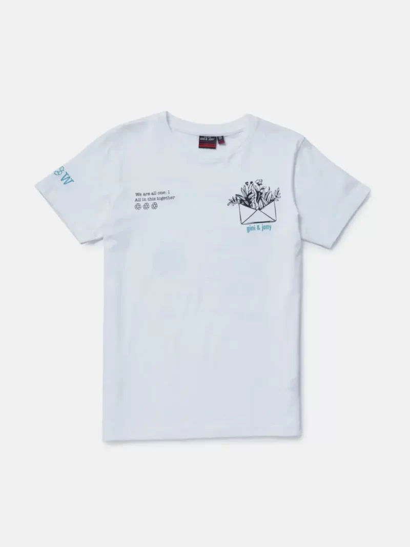 Gini & Jony Boys White T-Shirt