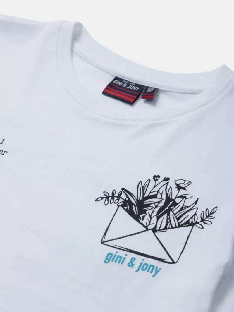 Gini & Jony Boys White T-Shirt