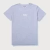 Gini And Jony Boys Grey Solid Cotton T-Shirt Half Sleeves