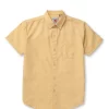 Gini And Jony Boys Yellow Solid Cotton Shirt Half Sleeves