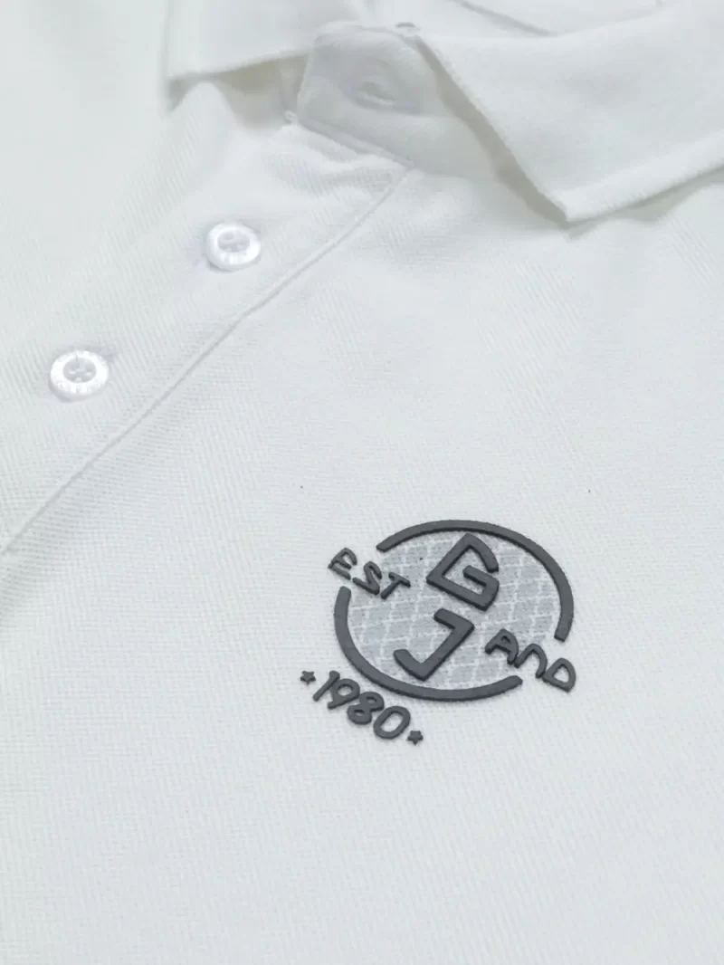 Gini And Jony Boys White Solid Cotton Polo T-Shirt Half Sleeves