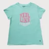 Gini & Jony Girls Light Blue Printed T-Shirt
