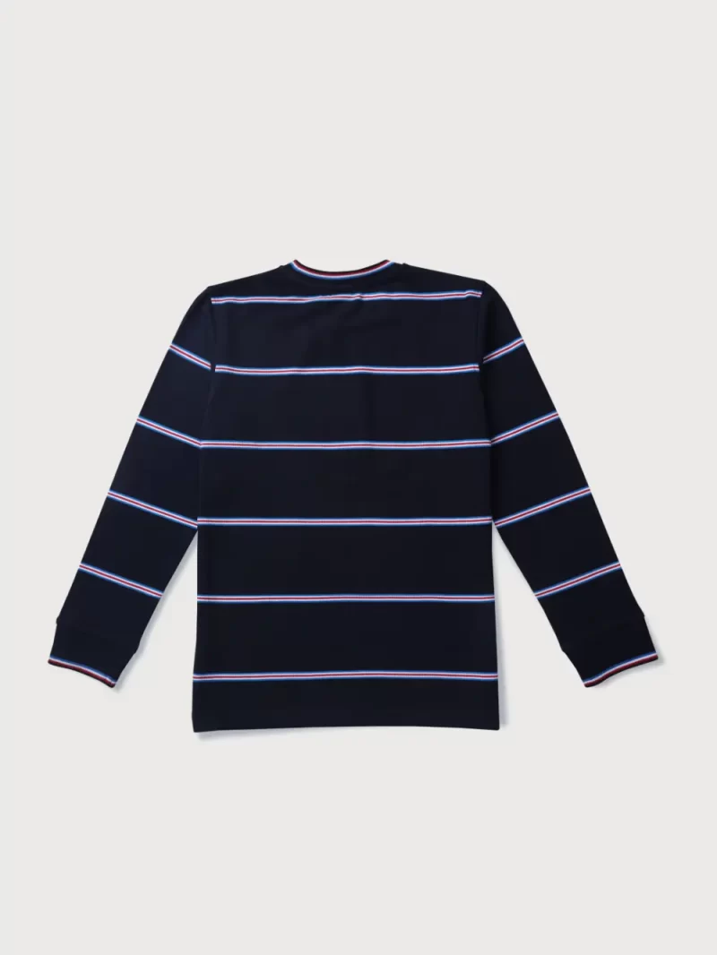 Gini And Jony Girls Navy Conversational Print Cotton Sweat Shirt Full Sleeves