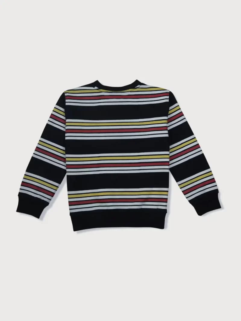 Boys Blue Cotton Printed Sweatshirt
