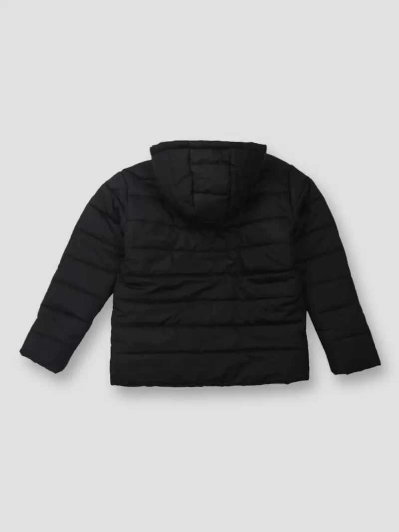 Gini And Jony Boys Black Color Block Taffeta Heavy Winter Jacket Full Sleeves