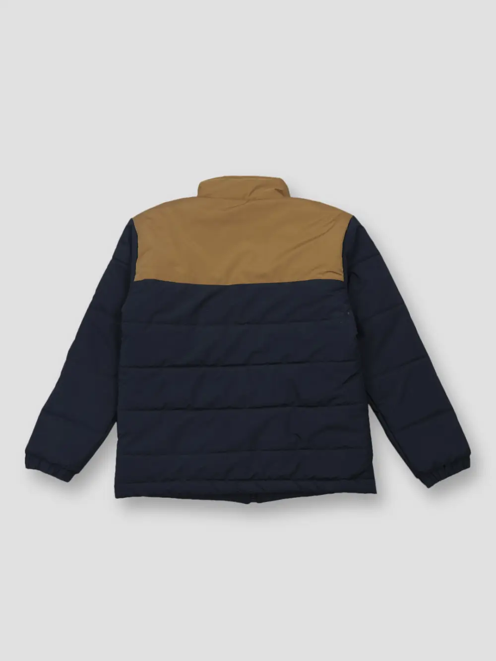 Gini And Jony Boys Navy Color Block Taffeta Heavy Winter Jacket Full Sleeves