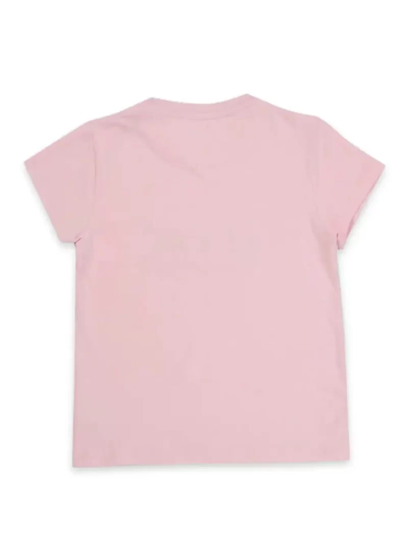 Girls Pink Studed Cotton Knits Top