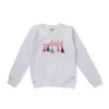 Gini & Jony Girls White Solid Woven Full Sleeves Sweat Shirt