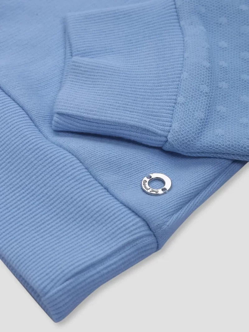 Boys Blue Cotton Printed Sweatshirt