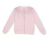 Gini And Jony Girls Pink Printed Cotton Knits Jacket Full Sleeves 9-12M