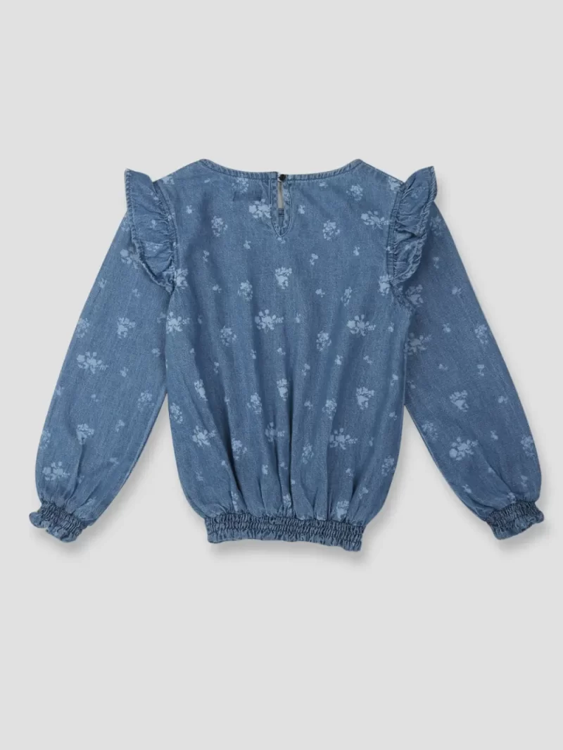 Baby Girls Casual Polyester Blend Blouson Top