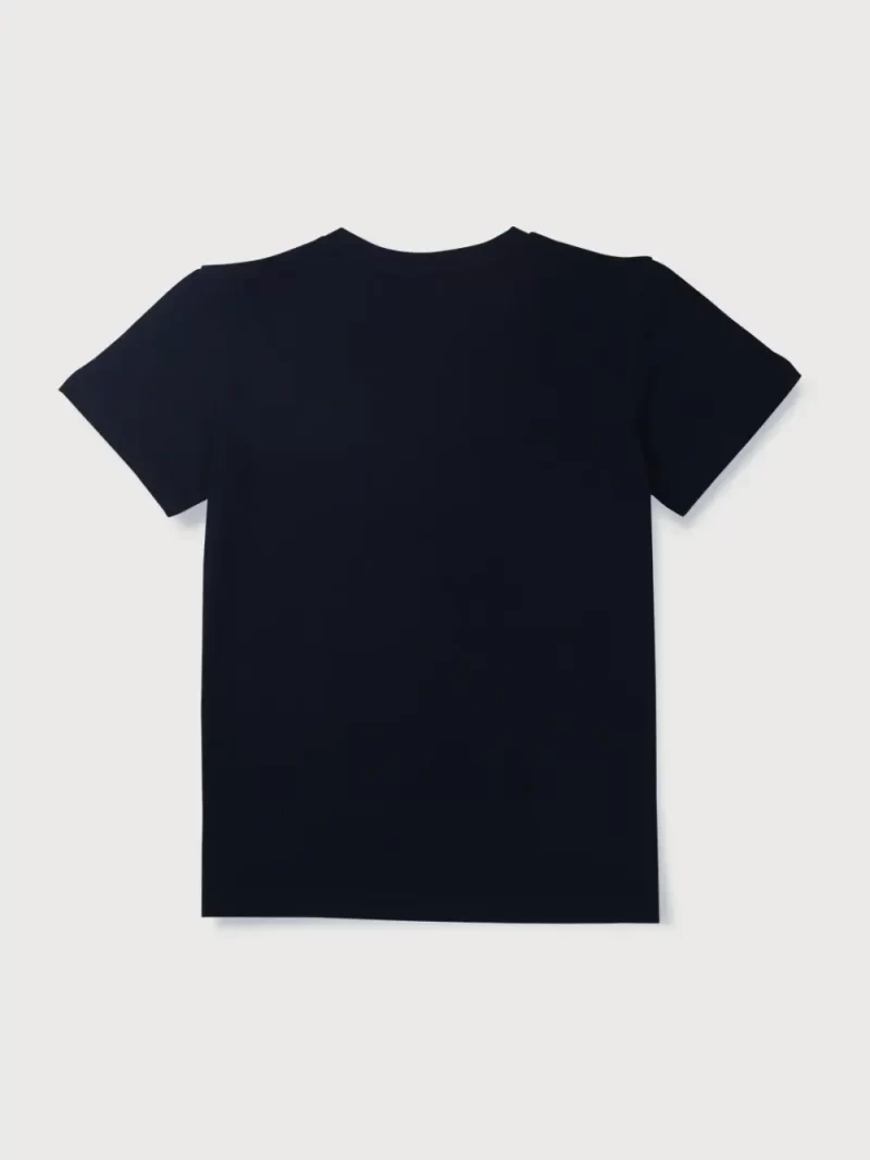 Gini & Jony Boys’ Blue T-Shirt Knitshand-Wash Regular Fit