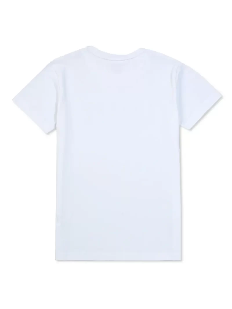 Gini And Jony Boys White Typographic Print Cotton T-Shirt Half Sleeves