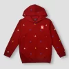 Gini And Jony Boys Red Conversational Print Cotton Sweat Shirt Full Sleeves