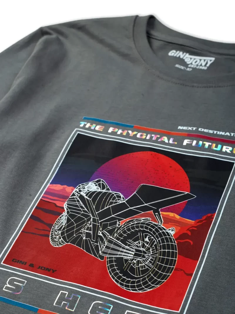 Gini & Jony Boys Printed Cotton T-Shirt Full Sleeves