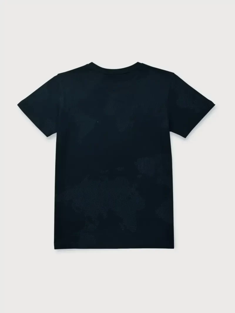 Gini & Jony Boys Blue Printed Cotton T-Shirt Half Sleeves