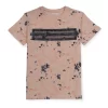 Gini And Jony Boys Peach Abstract Cotton T-Shirt Half Sleeves