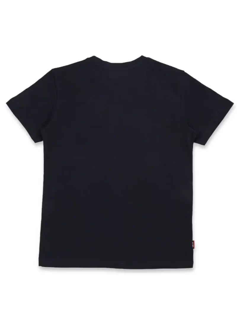Gini & Jony Boys Black Solid Cotton Half Sleeves T-Shirt