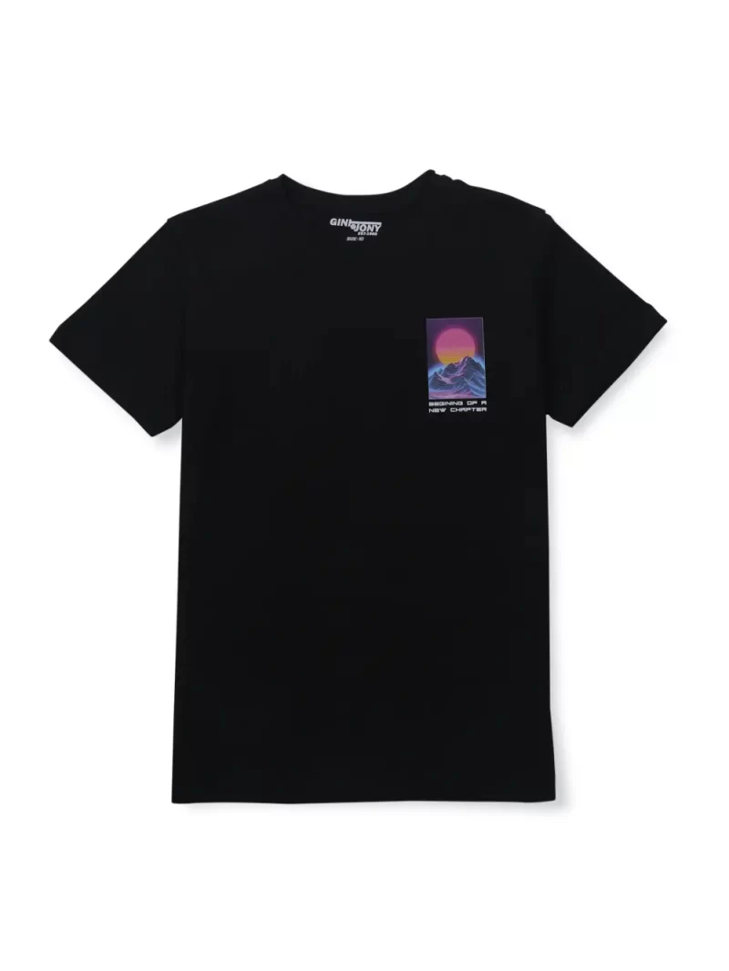 Gini & Jony 
Boys Solid Cotton Blend Regular T Shirt