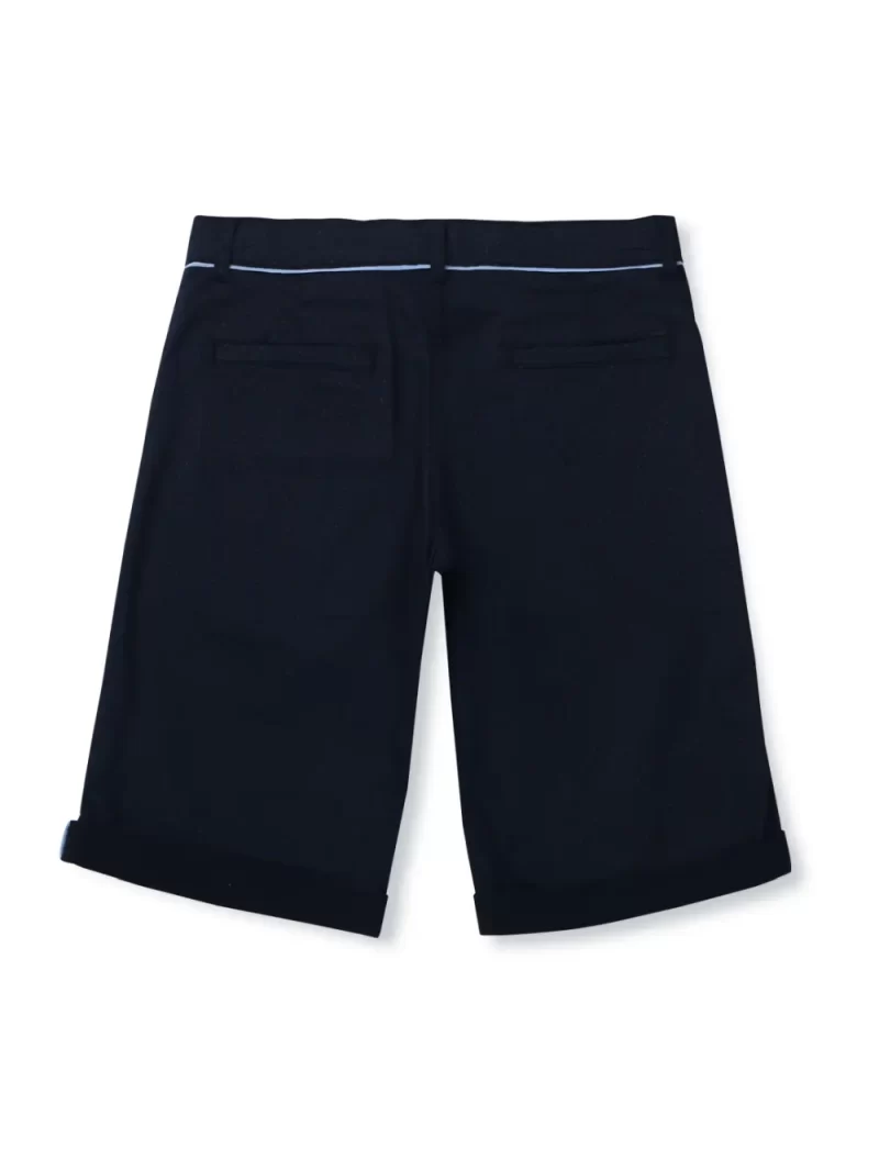 Gini & Jony Boys Blue Printed Cotton Bermuda Fixed Waist