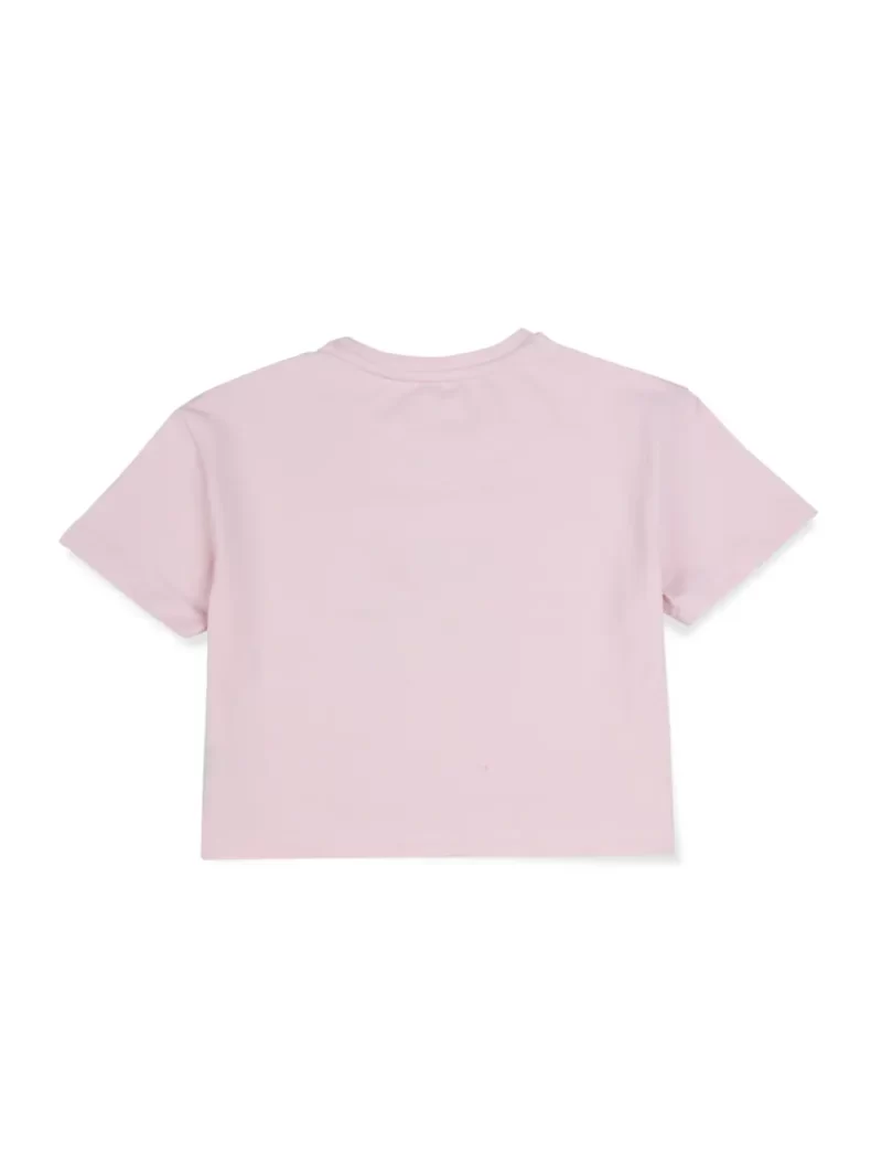 Gini & Jony Girls White Solid Cotton Half Sleeves Knits Top