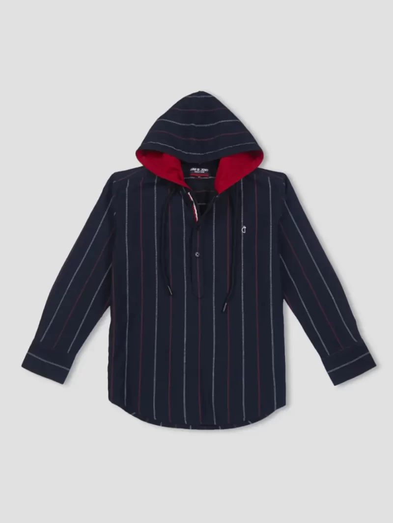 Gini & Jony Boy'S Striped Regular Fit Shirt