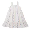 Gini & Jony Girls White Printed Cotton Dress Sleeveless