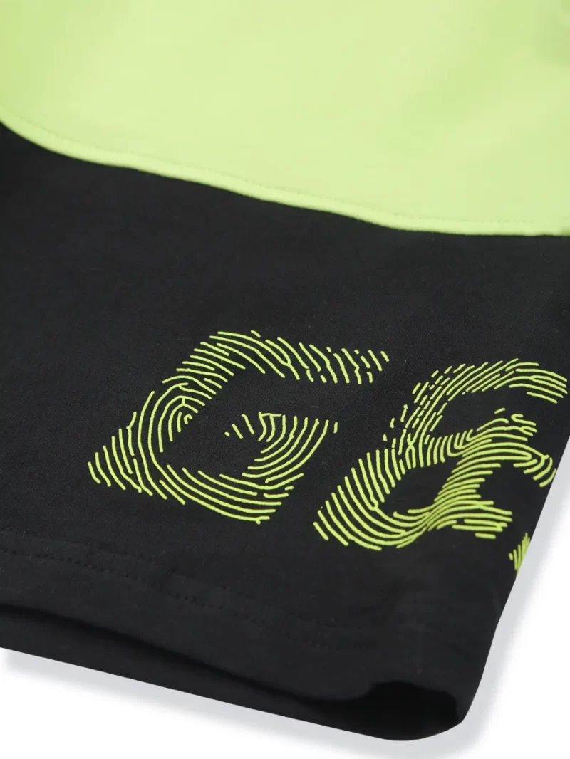 Gini & Jony Boys Yellow Solid Cotton Elasticated Bermuda